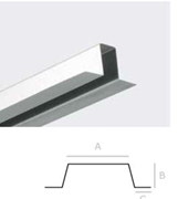 72166110 gtipli Galvanizli çelik omega profil çıtası. Ab btb görseli