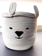 63079098 gtipli Örgü desenli kapaklı saklama sepeti. Ab btb görseli