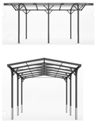 76109090 gtipli Alüminyum carport yapı kiti. Ab btb görseli