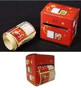 48211010 gtipli Noel temalı hediye etiketleri ve kutusu. Ab btb görseli