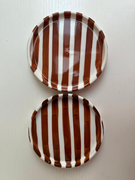  Çizgili, porselen fincan altlığı. GTİP 69111000 AB BTB görseli 1