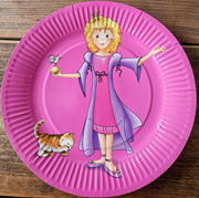 48236910 gtipli Karton prenses desenli tek kullanımlık tabaklar. Ab btb görseli