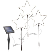  Dekoratif güneş enerjili yıldız ışık. GTİP 83062900 AB BTB görseli