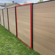  Ahşap kompozit çit paneli. GTİP 39259080 AB BTB görseli