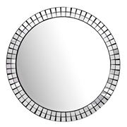 70099100 gtipli Mozaik dekorlu yuvarlak duvar aynası. Ab btb görseli