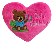  Dekoratif kalp şeklinde kadife yastık. GTİP 94049090 AB BTB görseli