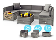  Rattan tarzı bahçe oturma grubu. GTİP 94017100 AB BTB görseli