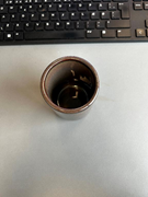  Kahverengi sırlı seramik kupa. GTİP 69120085 AB BTB görseli