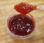  Ravent ve çilekli tatlı sosu. GTİP 21039090 AB BTB görseli