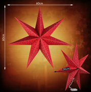  Işıklı dekoratif kağıt yıldız GTİP 48239085 AB BTB görseli